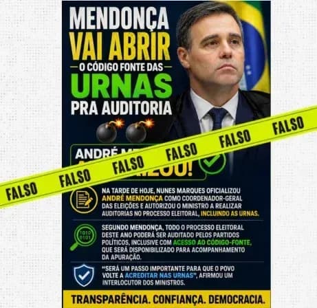 Post falso com centenas de visualizações no X